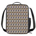 Queen Of Diamonds Pattern Print Crossbody Lunch Bag