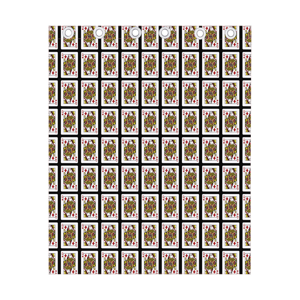 Queen Of Diamonds Pattern Print Curtain