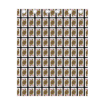 Queen Of Diamonds Pattern Print Curtain