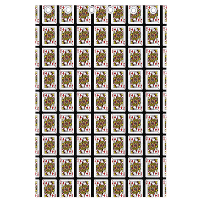 Queen Of Diamonds Pattern Print Curtain