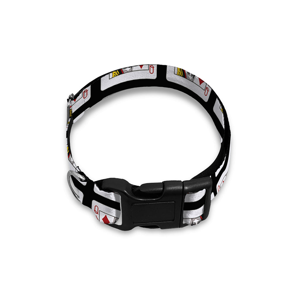 Queen Of Diamonds Pattern Print Dog Collar