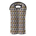 Queen Of Diamonds Pattern Print Double Neoprene Wine Tote