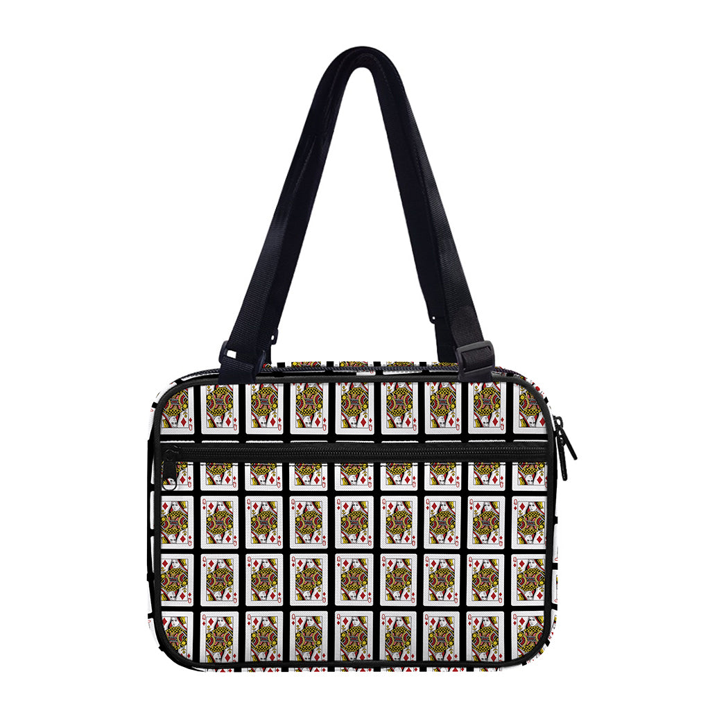 Queen Of Diamonds Pattern Print Double Strap Bible Bag