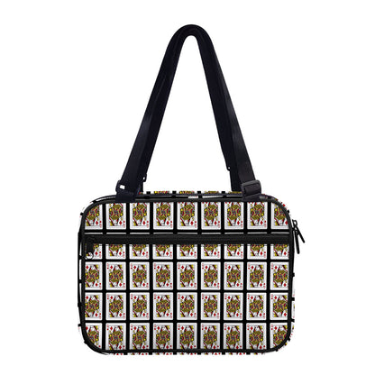 Queen Of Diamonds Pattern Print Double Strap Bible Bag