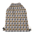 Queen Of Diamonds Pattern Print Drawstring Bag