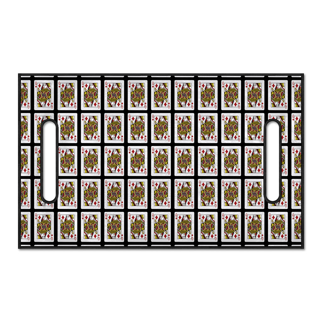 Queen Of Diamonds Pattern Print Golf Cart Seat Cover