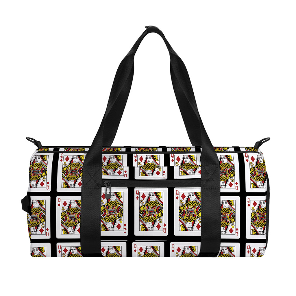 Queen Of Diamonds Pattern Print Gym Bag