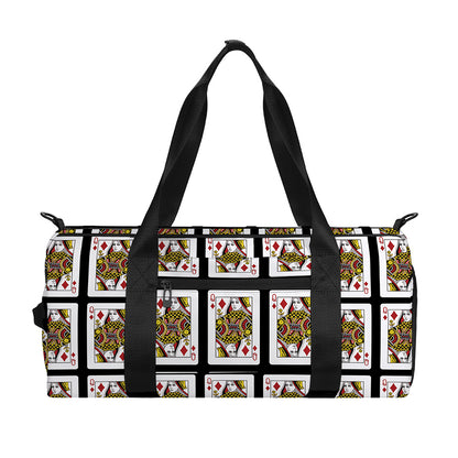 Queen Of Diamonds Pattern Print Gym Bag