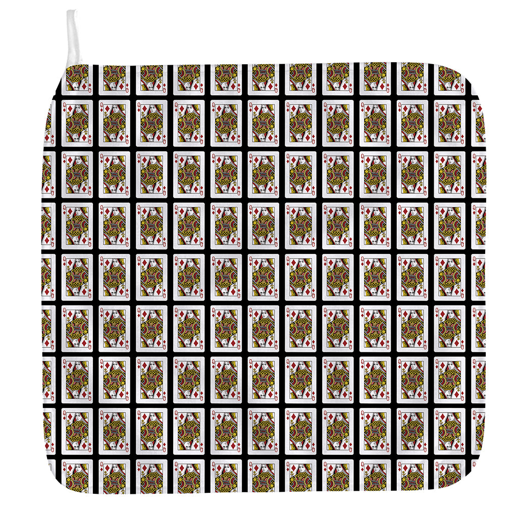 Queen Of Diamonds Pattern Print Hand Towel