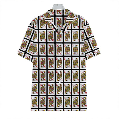 Queen Of Diamonds Pattern Print Hawaiian Shirt