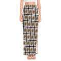 Queen Of Diamonds Pattern Print High Slit Maxi Skirt