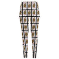 Queen Of Diamonds Pattern Print High-Waisted Pocket Leggings