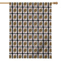 Queen Of Diamonds Pattern Print House Flag