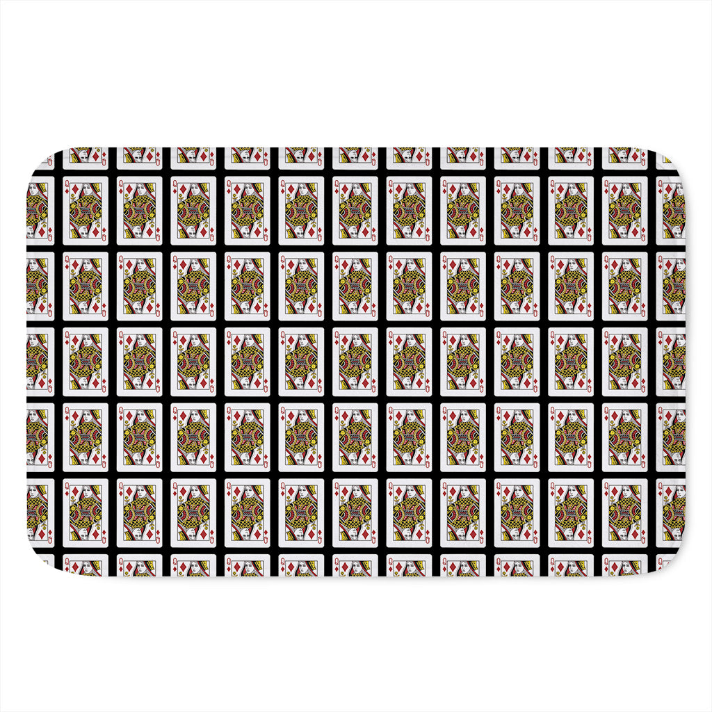 Queen Of Diamonds Pattern Print Indoor Door Mat