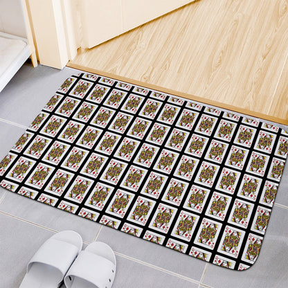Queen Of Diamonds Pattern Print Indoor Door Mat