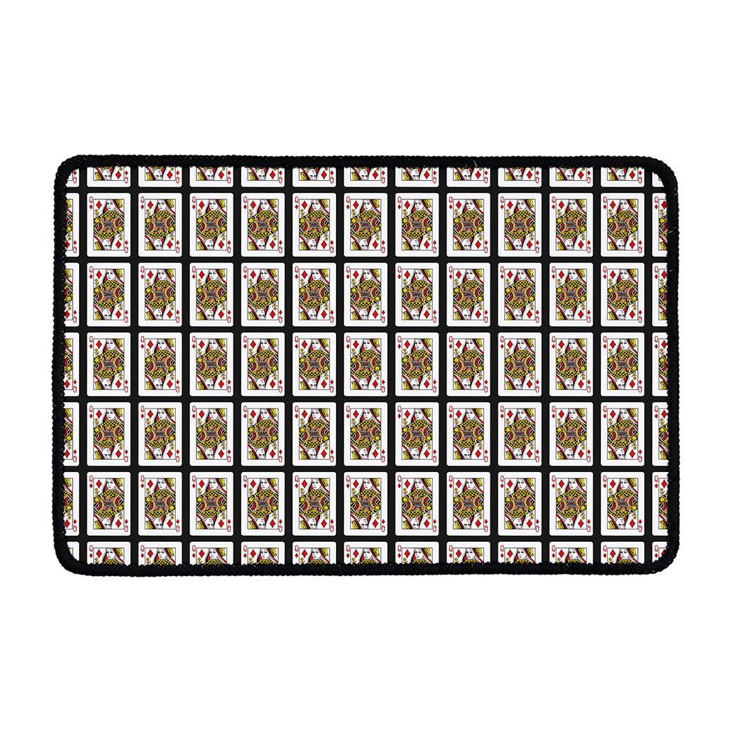 Queen Of Diamonds Pattern Print Kitchen Mat