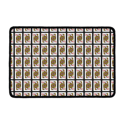 Queen Of Diamonds Pattern Print Kitchen Mat