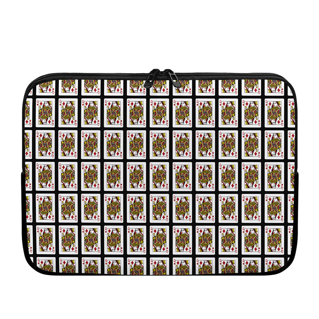 Queen Of Diamonds Pattern Print Laptop Sleeve