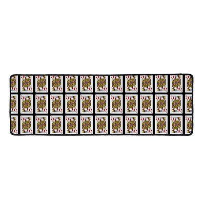 Queen Of Diamonds Pattern Print Long Kitchen Mat