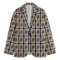 Queen Of Diamonds Pattern Print Men's Blazer