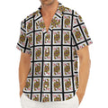 Queen Of Diamonds Pattern Print Men's Deep V-Neck Shirt