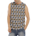 Queen Of Diamonds Pattern Print Men's Fitness Tank Top
