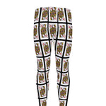 Queen Of Diamonds Pattern Print Men's leggings