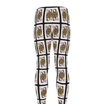 Queen Of Diamonds Pattern Print Men's leggings