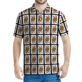 Queen Of Diamonds Pattern Print Men's Polo Shirt