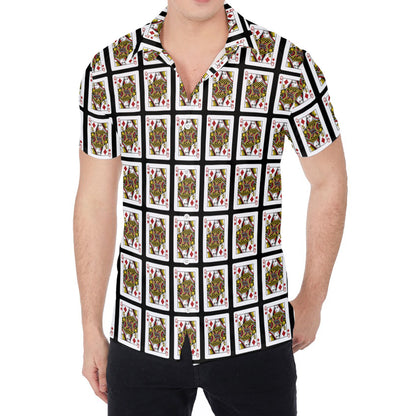Queen Of Diamonds Pattern Print Men's Shirt