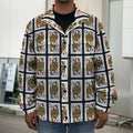 Queen Of Diamonds Pattern Print Men's Shirt Jacket