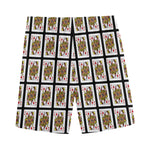Queen Of Diamonds Pattern Print Men's Sports Shorts