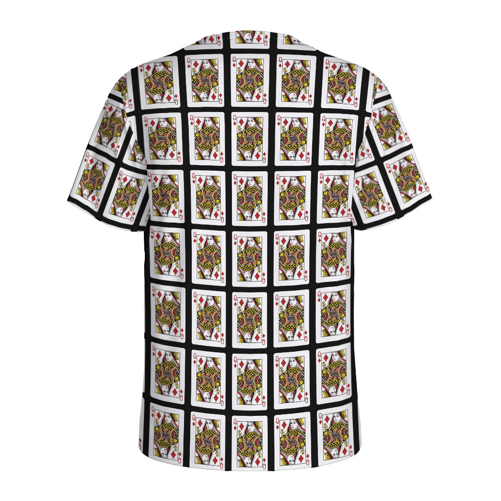 Queen Of Diamonds Pattern Print Men's Sports T-Shirt