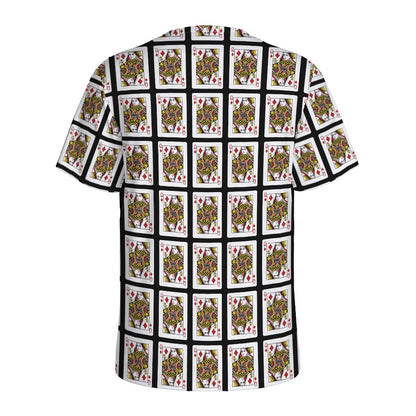 Queen Of Diamonds Pattern Print Men's Sports T-Shirt