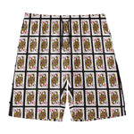 Queen Of Diamonds Pattern Print Men's Swim Trunks
