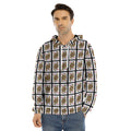 Queen Of Diamonds Pattern Print Men's Velvet Pullover Hoodie