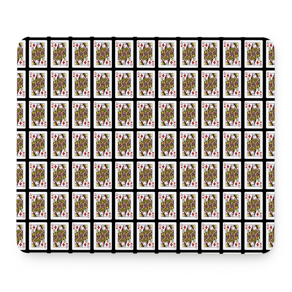Queen Of Diamonds Pattern Print Mouse Pad