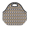 Queen Of Diamonds Pattern Print Neoprene Lunch Bag