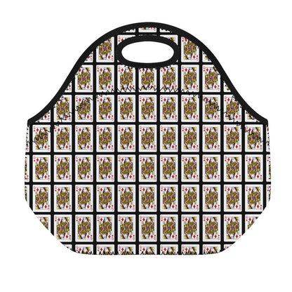 Queen Of Diamonds Pattern Print Neoprene Lunch Bag