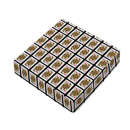 Queen Of Diamonds Pattern Print Outdoor Seat Cushion Cover