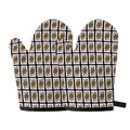 Queen Of Diamonds Pattern Print Oven Mitts