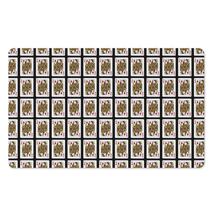 Queen Of Diamonds Pattern Print Polyester Doormat