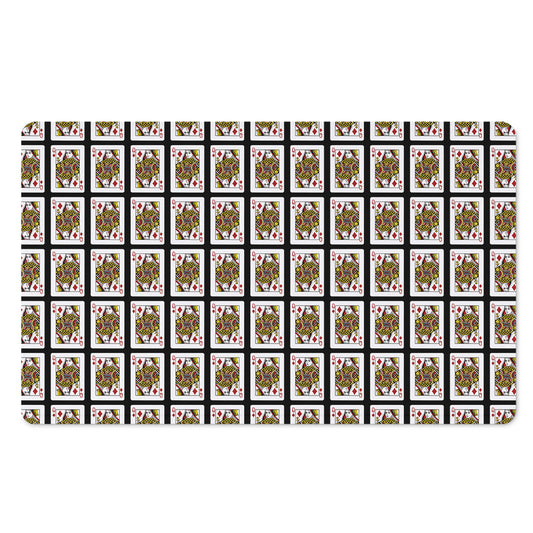 Queen Of Diamonds Pattern Print Polyester Doormat