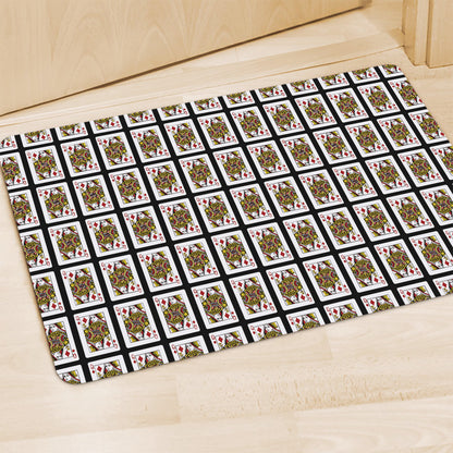 Queen Of Diamonds Pattern Print Polyester Doormat