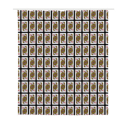 Queen Of Diamonds Pattern Print Polyester Shower Curtain