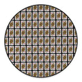 Queen Of Diamonds Pattern Print Round Floor Mat