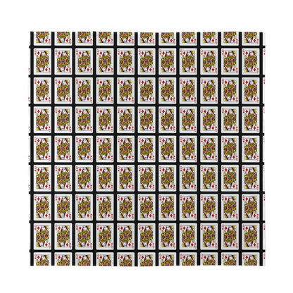 Queen Of Diamonds Pattern Print Silk Bandana