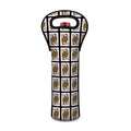 Queen Of Diamonds Pattern Print Single Neoprene Wine Tote