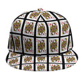 Queen Of Diamonds Pattern Print Snapback Cap