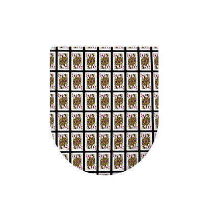 Queen Of Diamonds Pattern Print Toilet Lid Cover